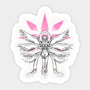 Graffiti Angel of Light Sticker